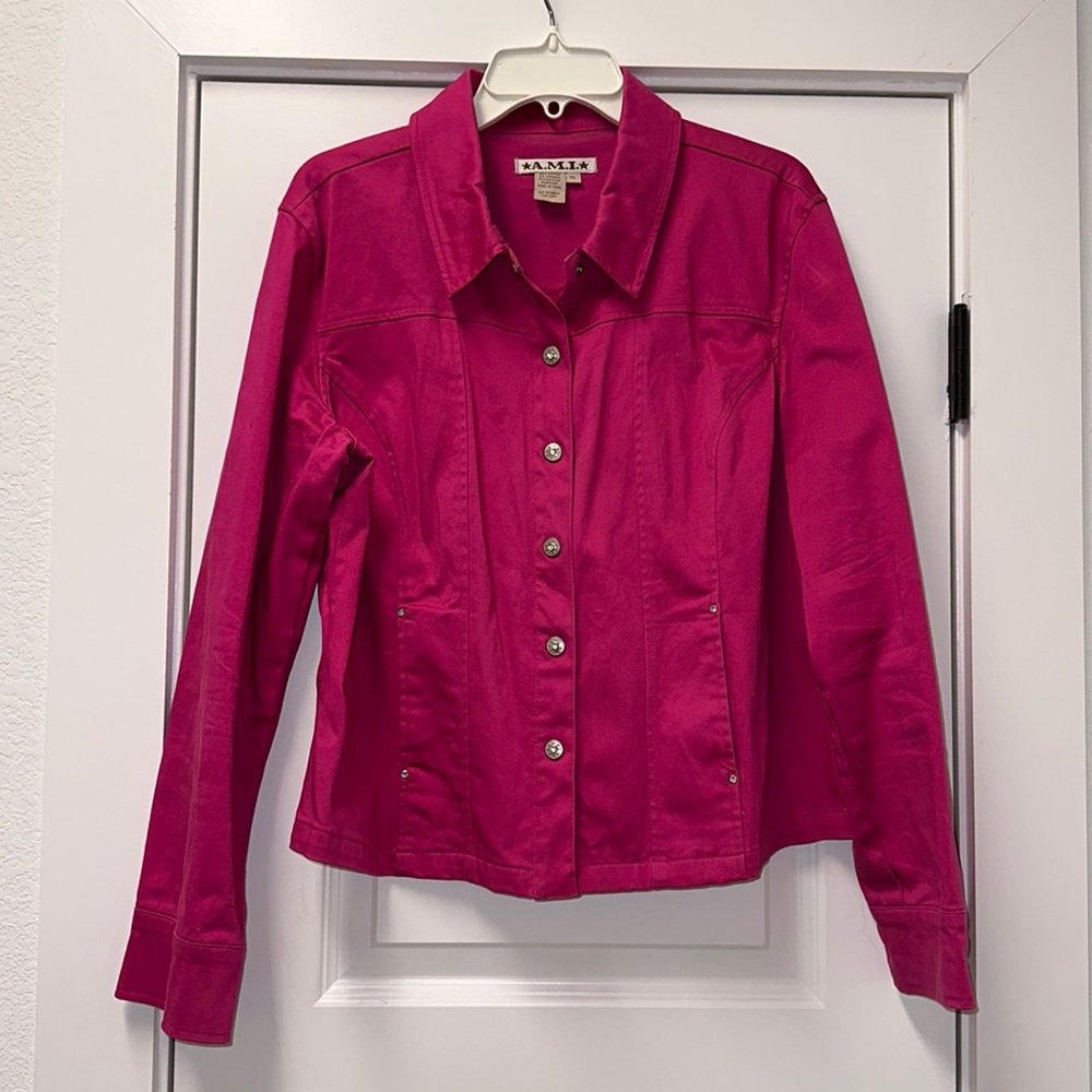 AMI Pink BarbieCore Jacket - Picture 3 of 14